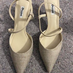 Dune Women's Cream and Tan Footwear
